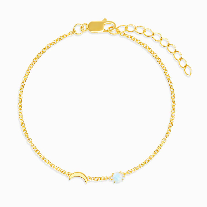 Bracelet Luna Moonstone Gold