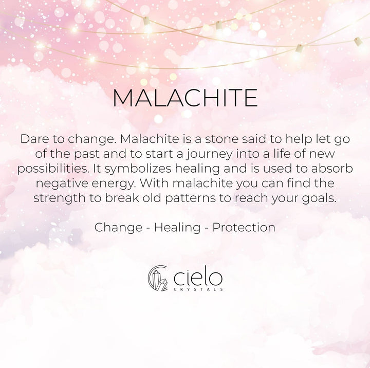 Malachite meaning and information. Crystal Malachite helps you to find the strength within to break old patterns.