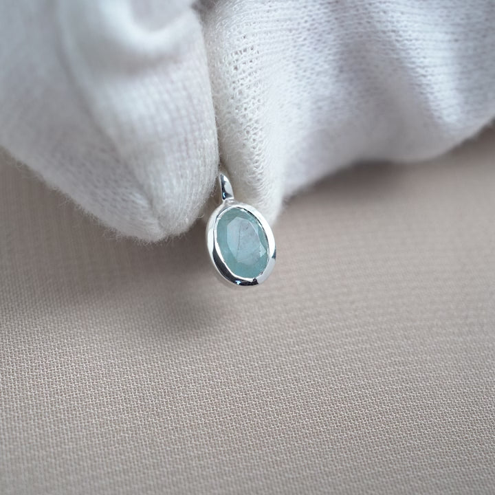 Jewelry with birthstone for March is blue Aquamarine.