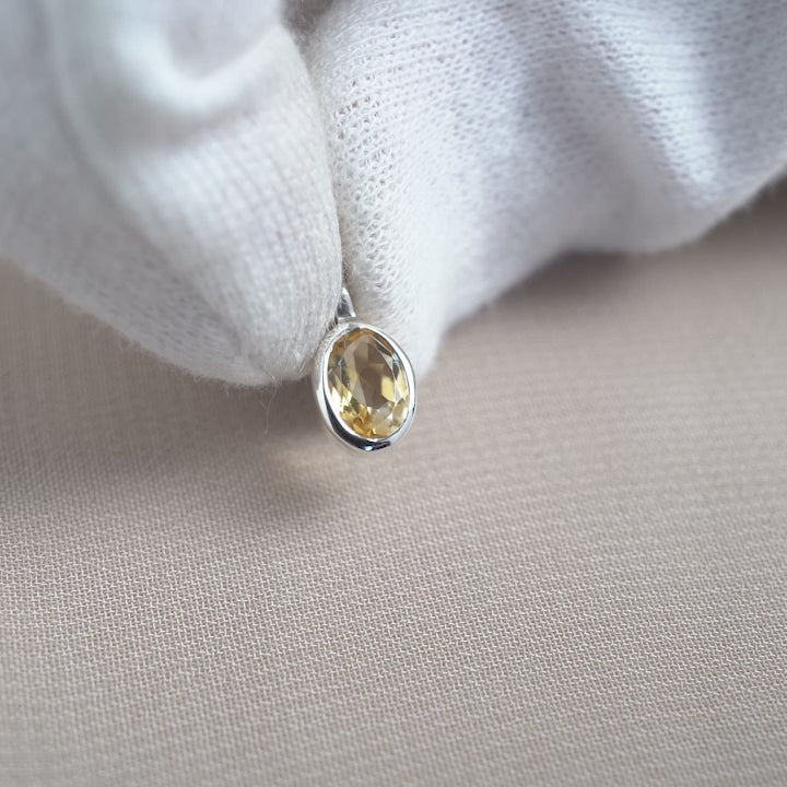 Crystal jewelery with Citrine which stands for positivity and happiness.