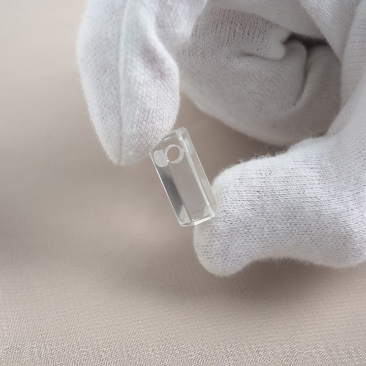 Gemstone Clear Quartz to wear as a necklace. Real Clear Quartz pendant for neckalce.